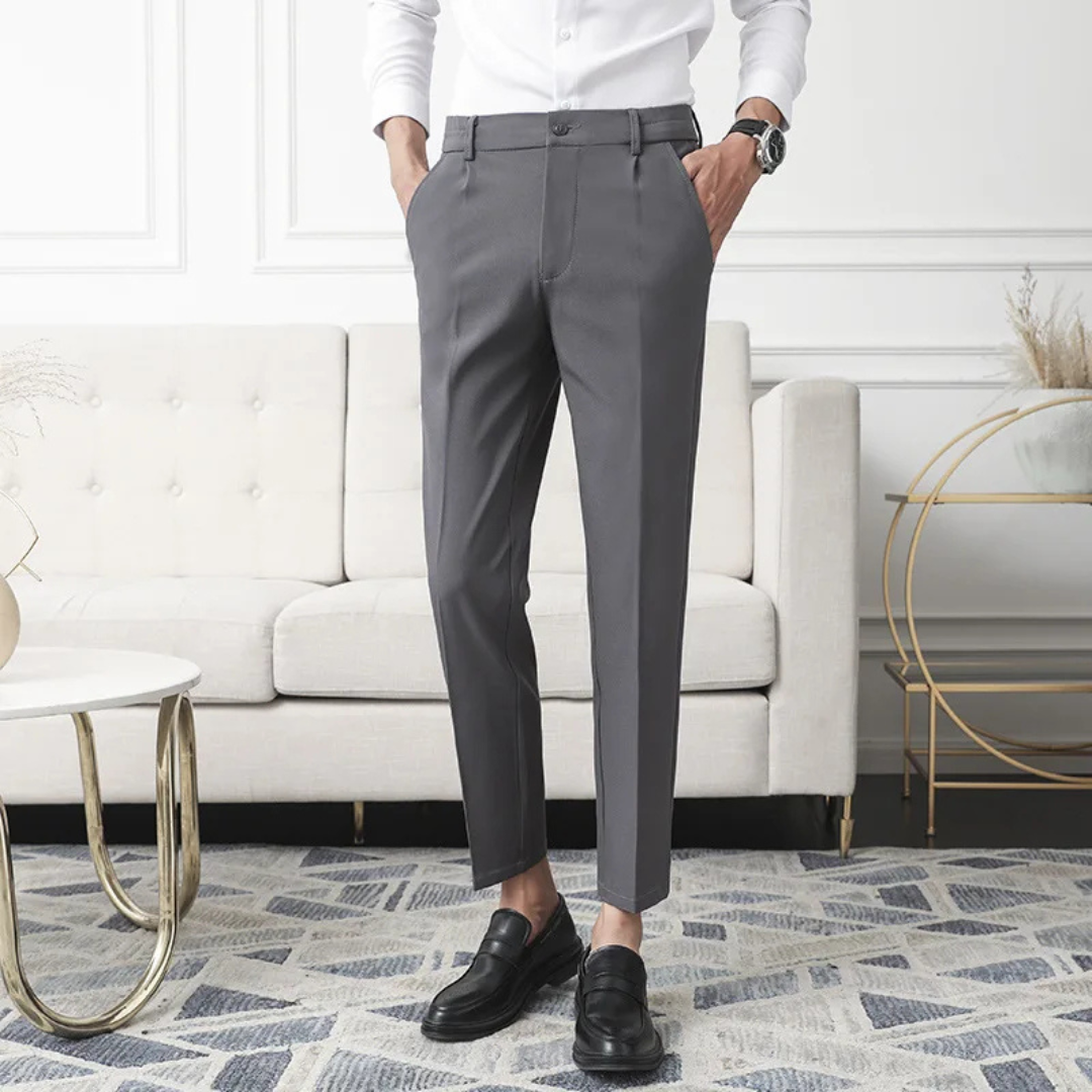 Elegante Chino Broek Heren | Slanke Pasvorm | Ivoor
